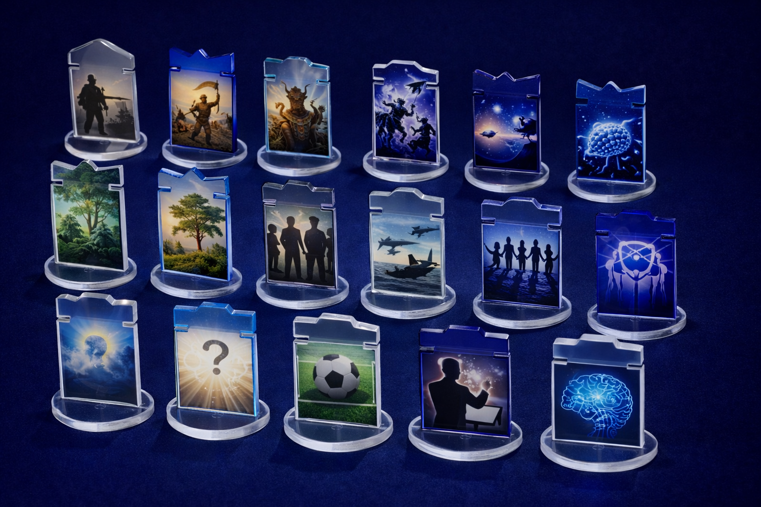 Imagen de piezas con motivos de varias versiones