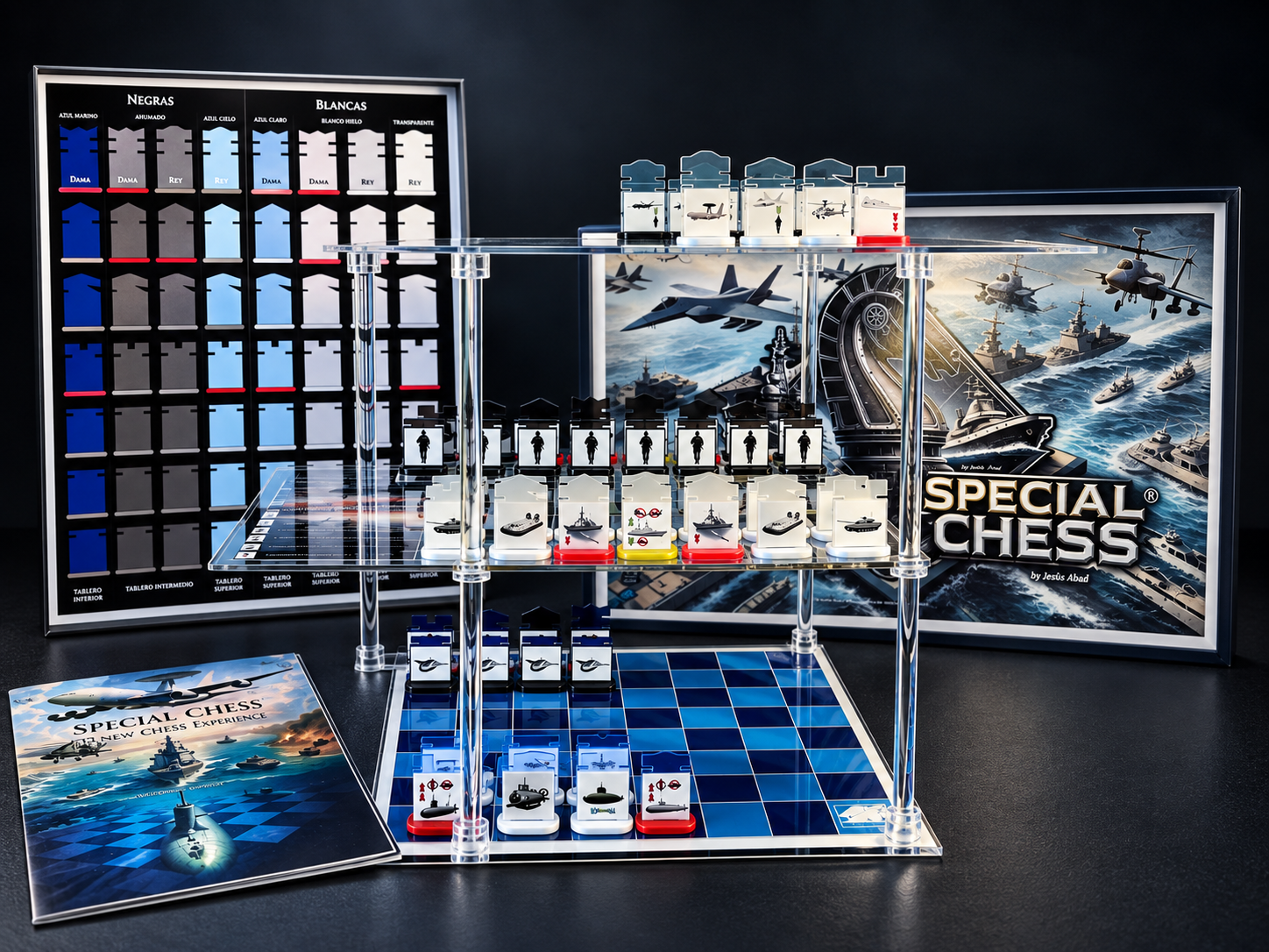 Special Chess™ Wargame Version, juego de estrategia tridimensional en tres planos